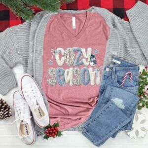 NWT Love in Faith Women's 3X Long Sleeve Tee "Cozy Season"